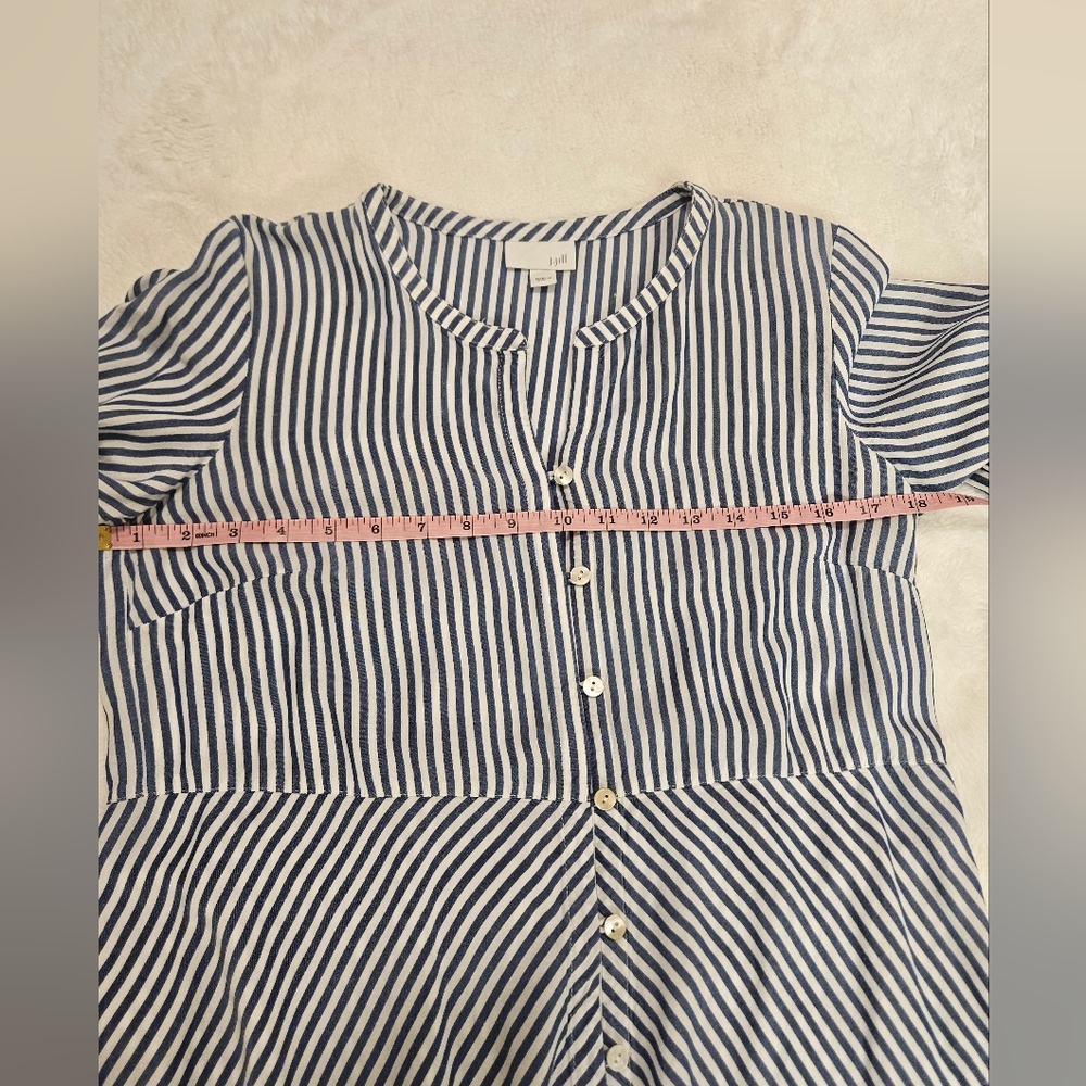 J.Jill Striped Tunic Blue And White  Blouse Size XS - Picture 6 of 9